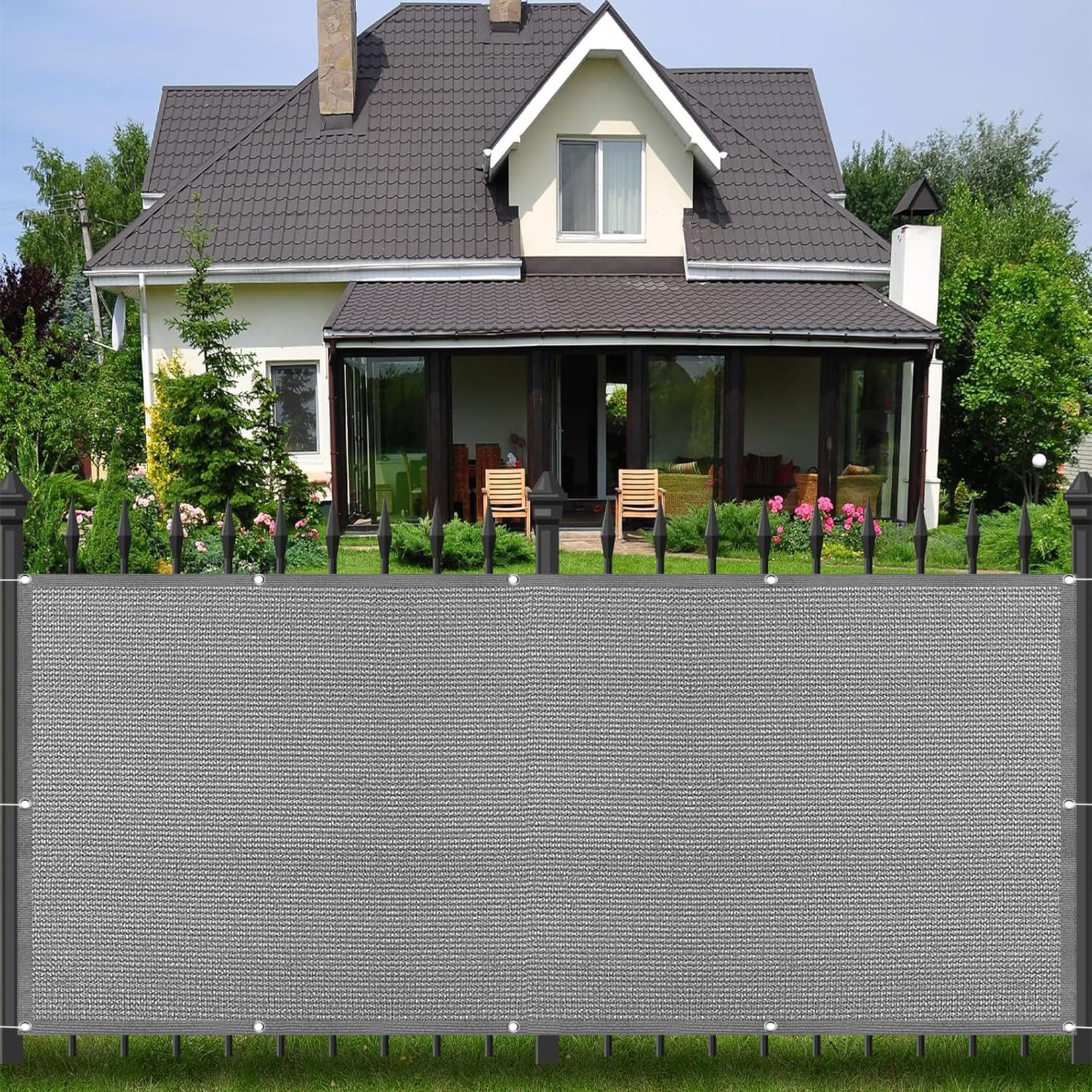 Voile d'ombrage résistant aux déchirures et anti-UV pour patio