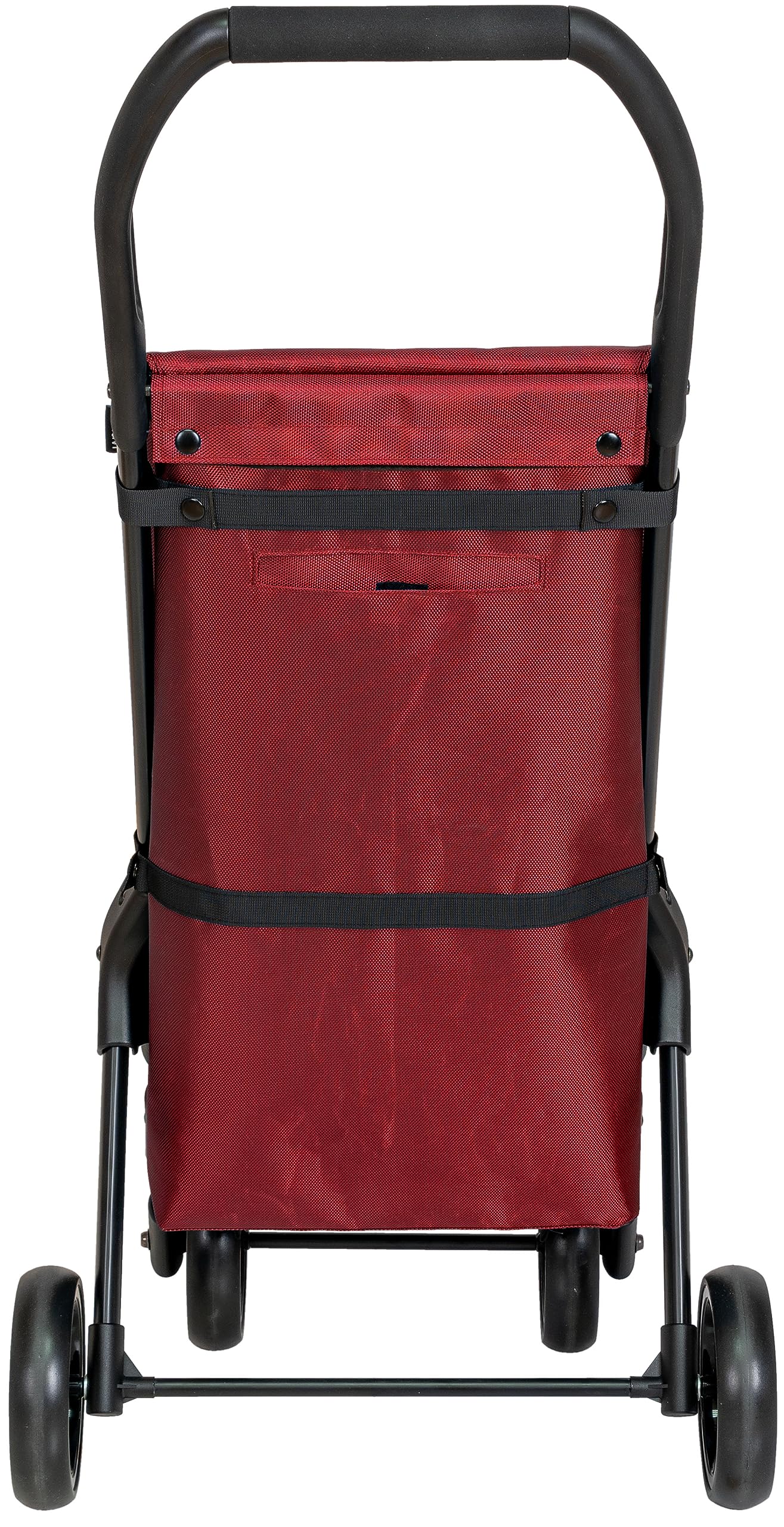 Duett Muuvi Carro de la Compra a 2 o 4 Ruedas, chasis Muy Ligero, Fabricado en España, Color Rojo