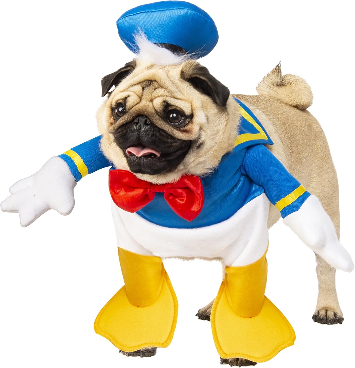 Disney: disfraz de mascota del pato Donald para perros o gatos de Rubies, pequeño