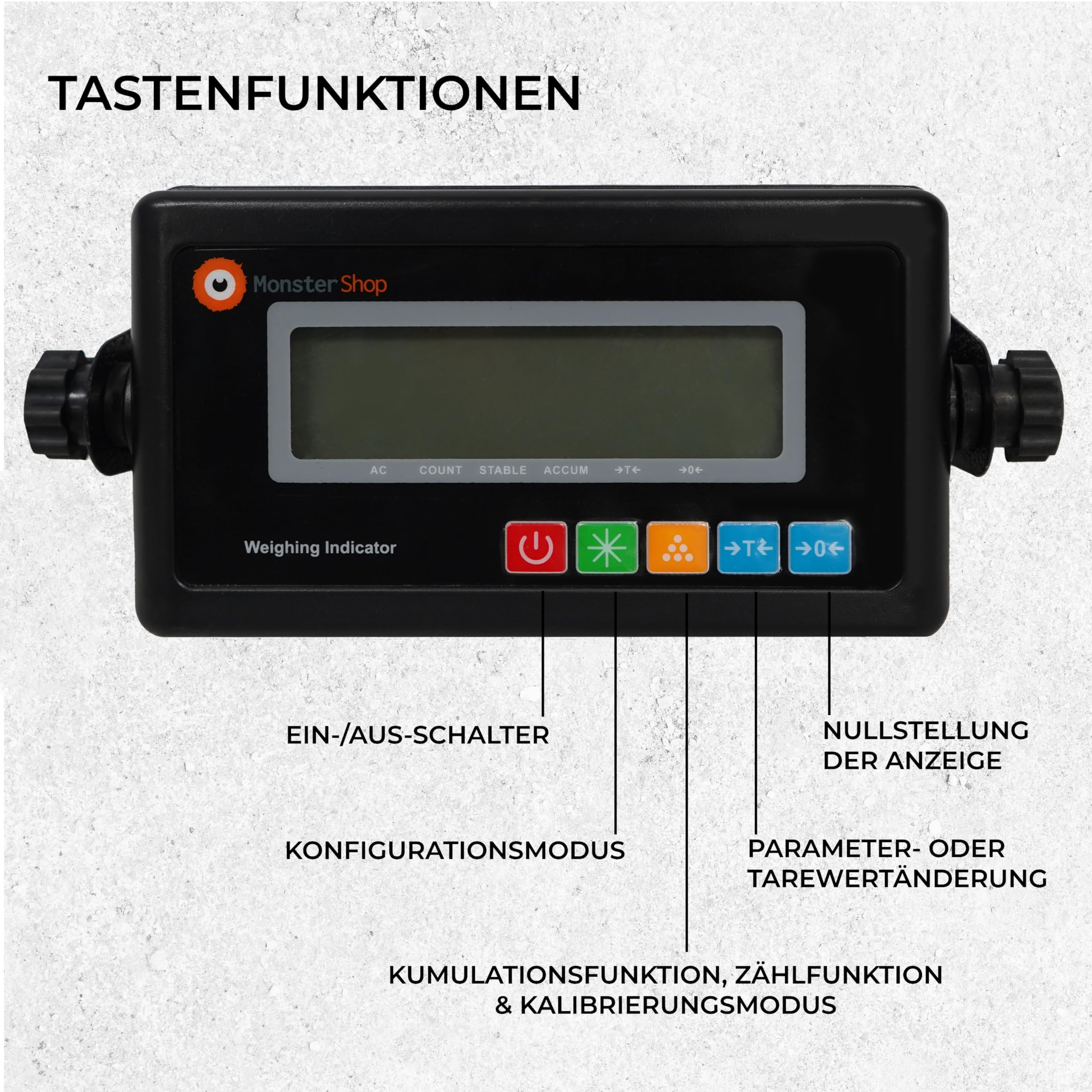 T-Mech Digitale 2 Balken Wiegebalken Industriewaage Bodenwaage Digitalwaage Palettenwaage Wiegetechnik Wägetechnik Schwerlastwaage Waage 3000kg