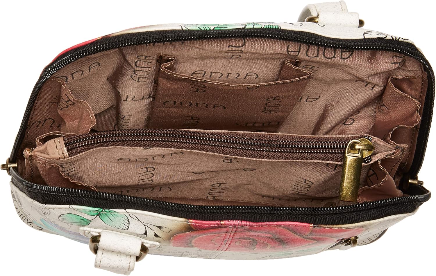 Anna by Anuschka Leather Small Multi Compartment Zip-Around Organizer - Image 6