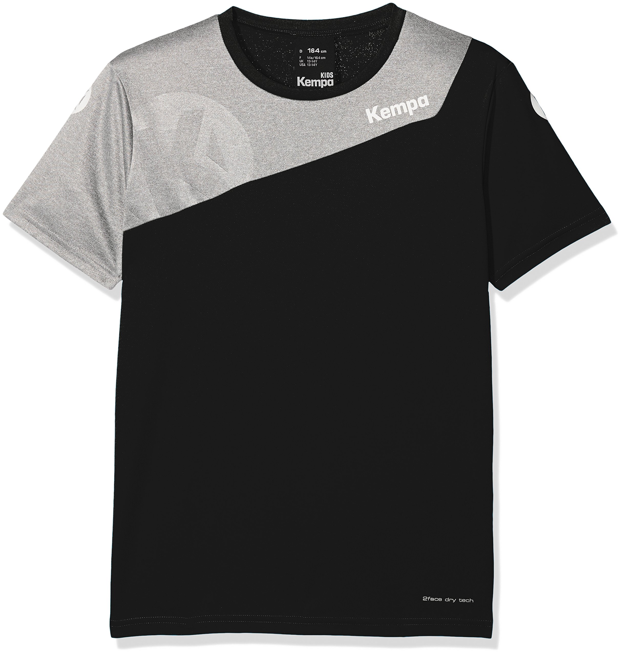 Maillot Kempa Core 2.0 Femme - Col Rond, Bandes Fluores - 100% Polyester - Handball/Volley