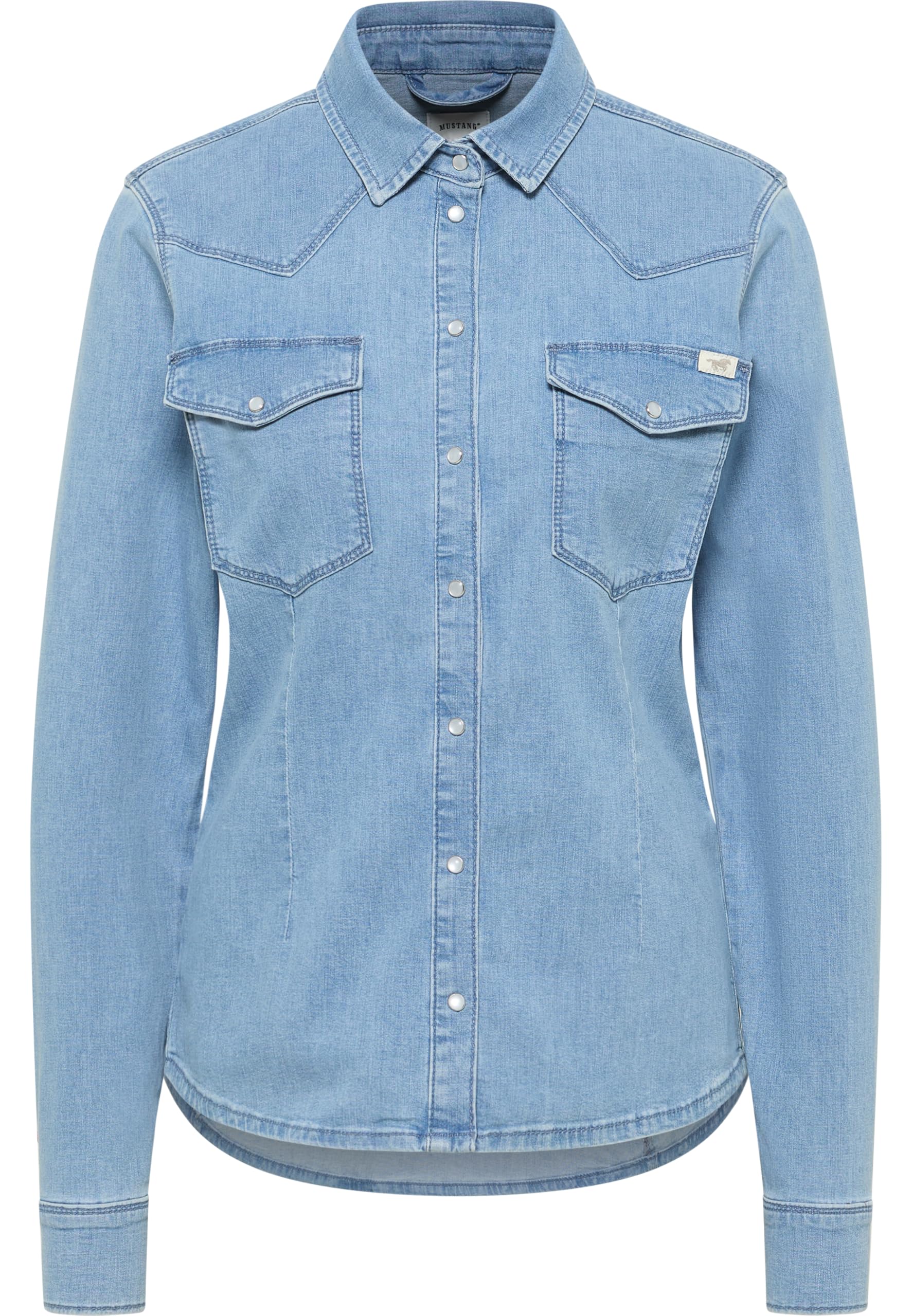 Mustang Damen Style Cody Denim Bluse