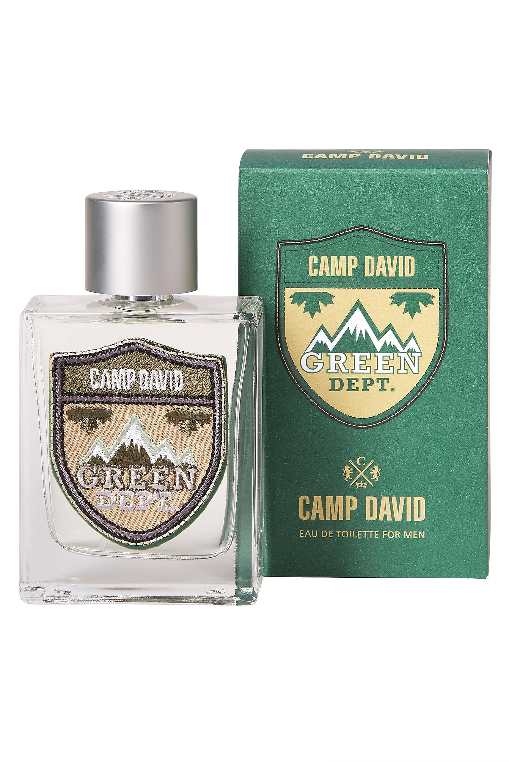CAMP DAVID Green Dept. Herren Parfum | Eau de Toilette 100 ml im Glasflakon | Frisch-grün & holzig-aromatisch mit Cassisblatt und Bergamotte | Gepflegte Präsenz im Alltag & Büro