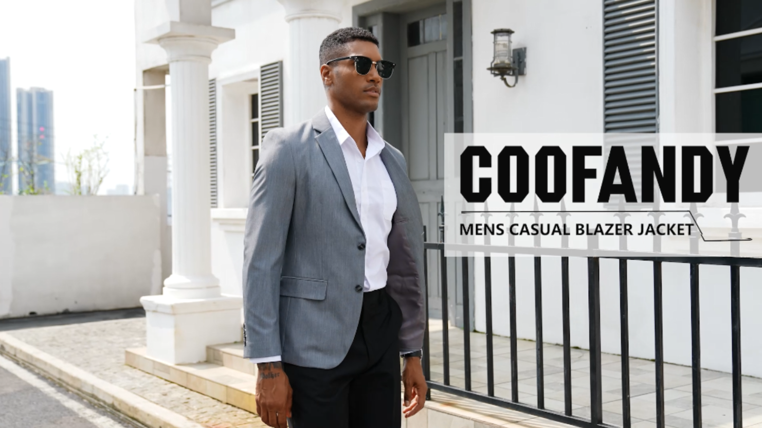 COOFANDY Mens Casual Blazer Slim Fit Formal Business Suit Jacket Two Button  Lightweight Blue Sport Coat at Amazon Men's Clothing store