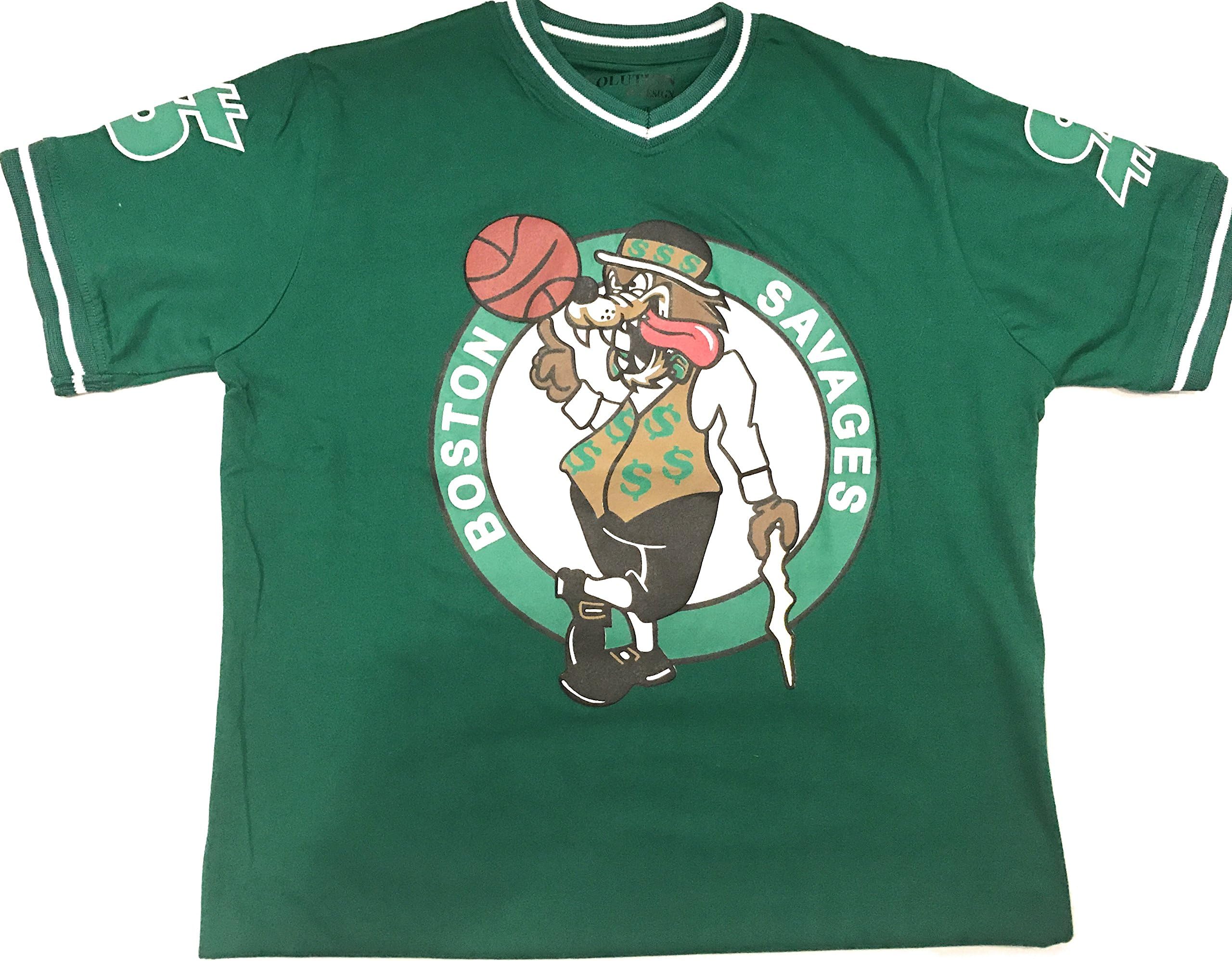 EVOLUTION Boston Savage Men's T-Shirt Short Sleeve (2X-Large) Green