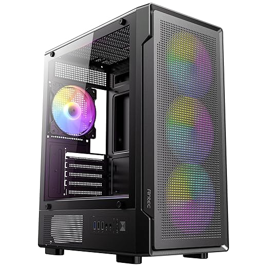 Antec GEH Mid Budget VCX300 ARGB ATX/M-ATX o.N. BK