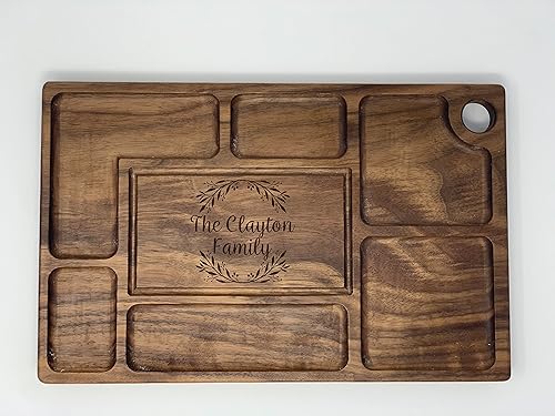 Charcuterie Board Personalized, Wedding Gift, Snack Tray with Handle, Family Name Engraved, Fruit Veggie Platter, Brunch Board, Gift for Couple Charcuterie Board Personalized, Wedding Gift, Snack Tray with Handle, Family Name Engraved, Fruit Veggie Platter, Brunch Board, Gift for Couple
