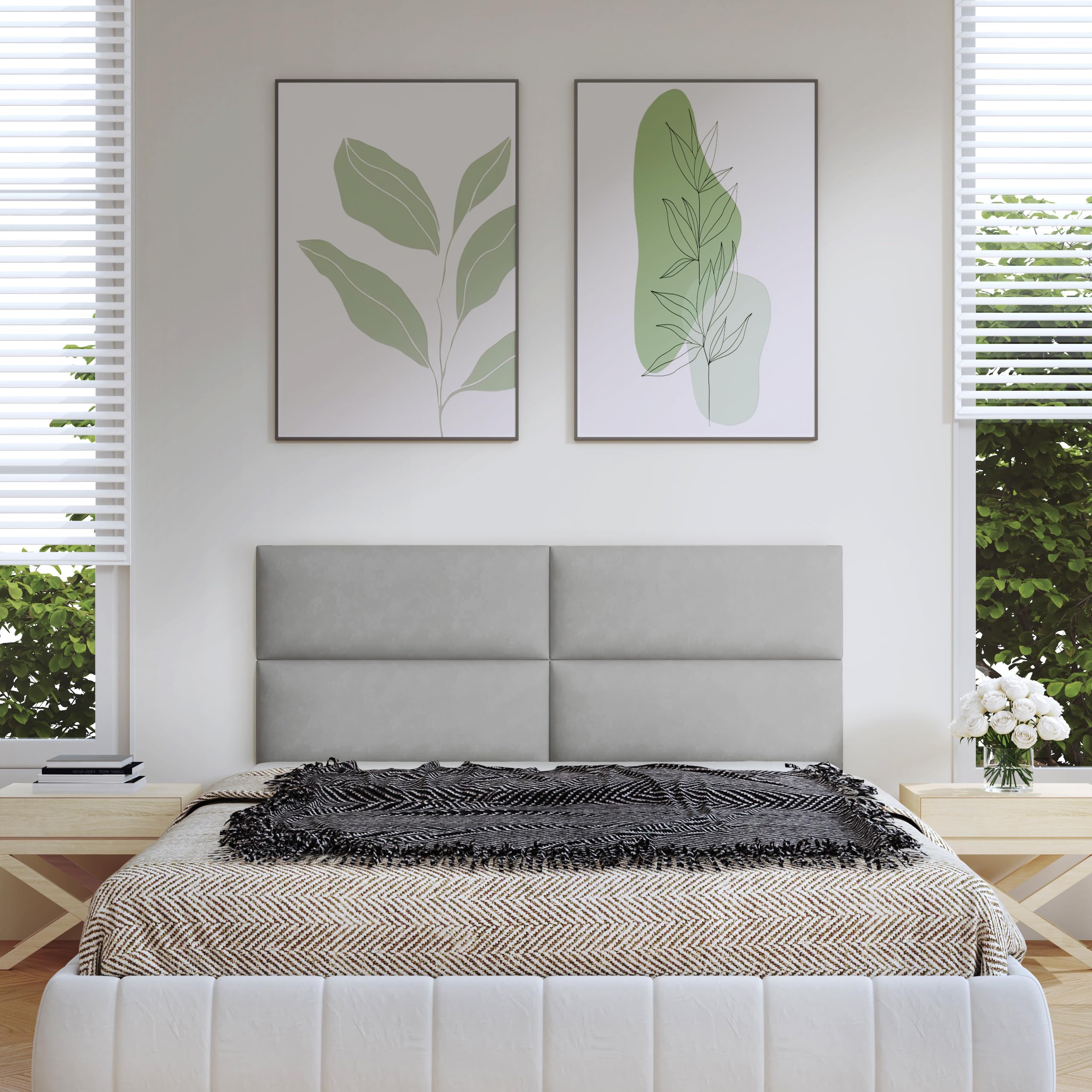 Muralo Panneau Mural Rembourré, Moderne, En Velours Magic Velvet, Tête De Lit, Coussin Lombaire, Pour Chambre à Coucher, Salon, Lit, Bleu, 20 X 80 Cm