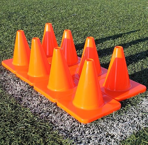 Miniatura 12 de LVL10 Pro - Conos de entrenamiento de fútbol de 6 pulgadas para deportes, para ejercicios de baloncesto, fútbol, baloncesto y agilidad, marcadores