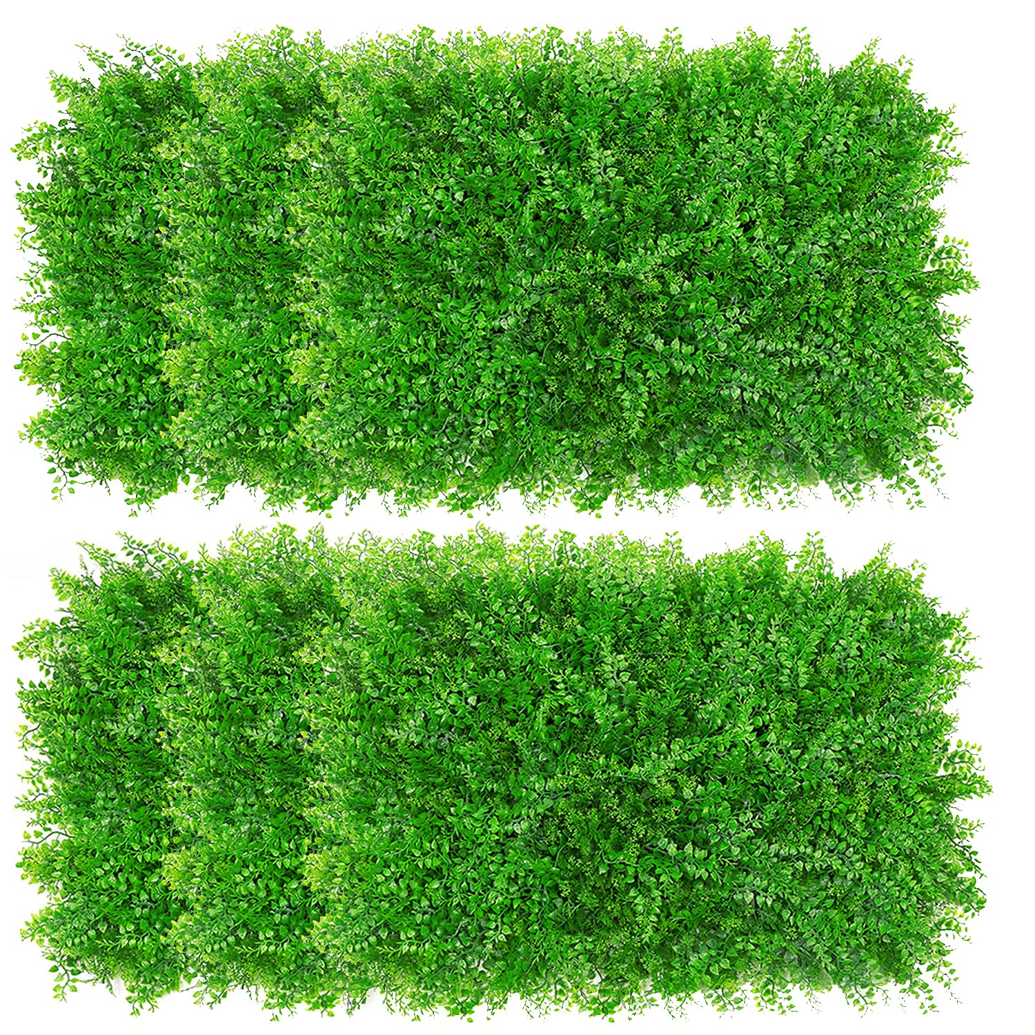 Buy tonchean 12Pack Artificial Hedge Wall Panels 24x16in Artificial