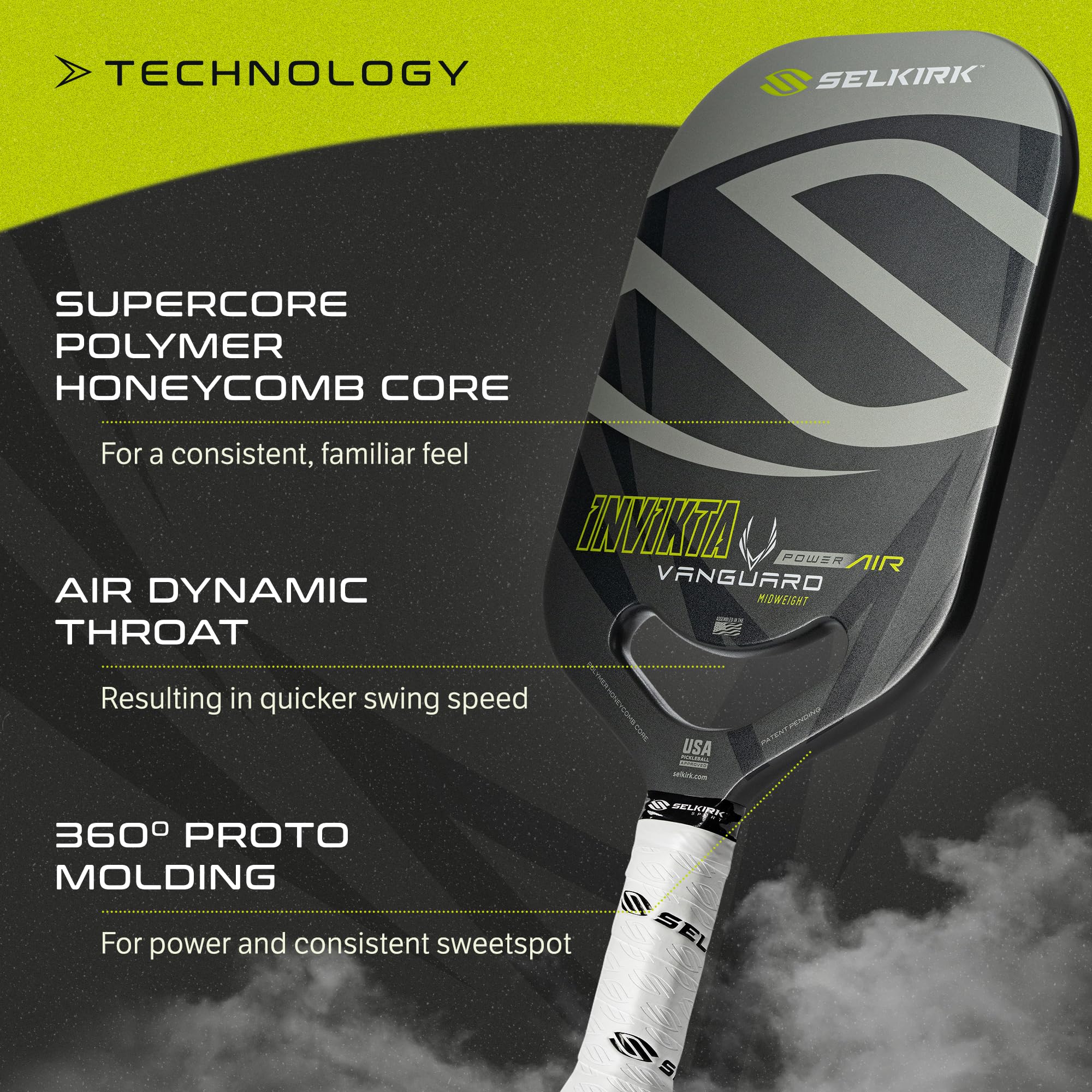 Amazon.co.jp: Selkirk Sport Vanguard Power Air ピックルボール 