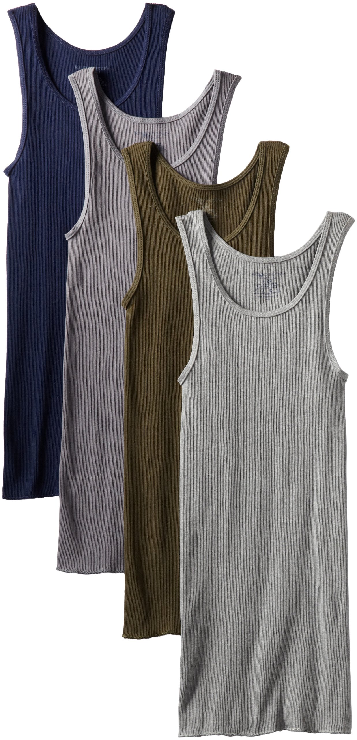 Fruit of the Loom Men's Premium A-Shirt, Assorted, Colors may vary(Pack of 4)