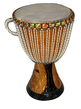 African Professional Djembe Drum 12" Drum Head Tom Tom Bongo Fair Trade Senegal #18