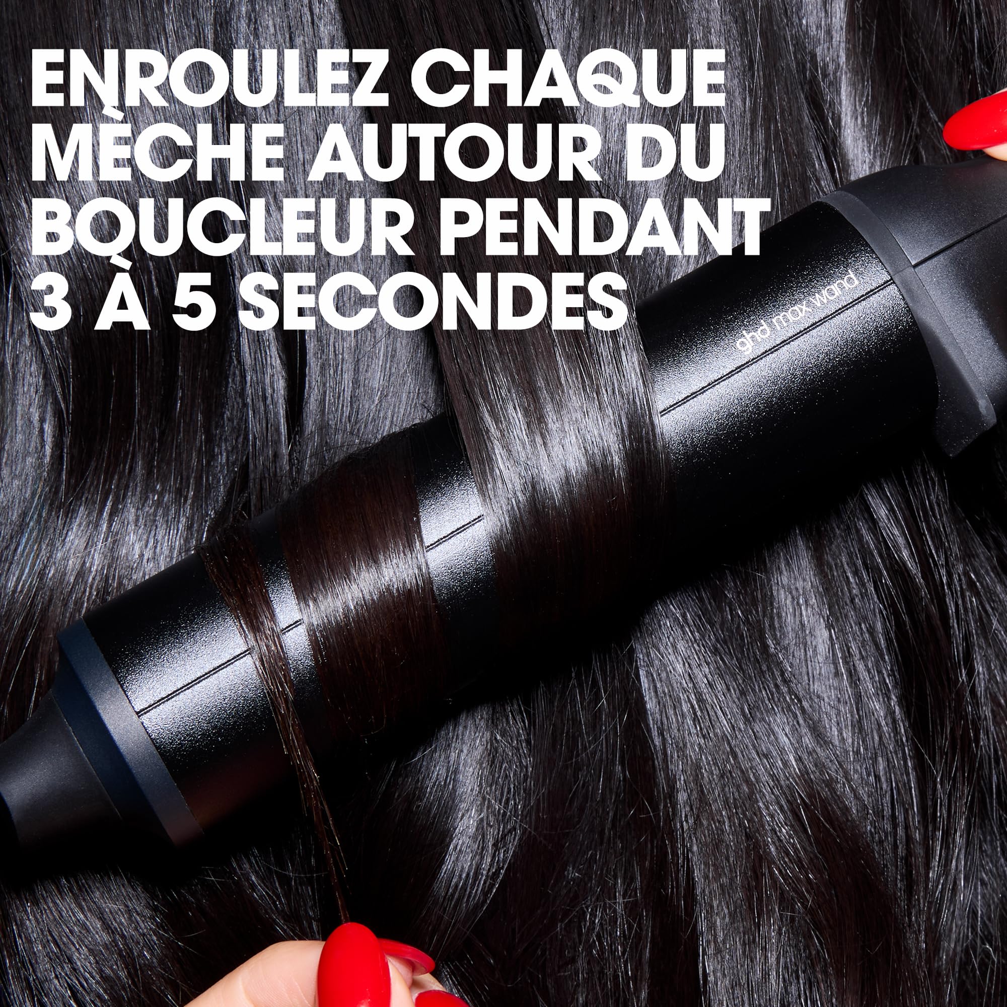 ghd - Boucleur ghd Chronos Curve Max Wand - Fer à boucler cheveux - Diamètre 38mm pour ondulations souples et légères - Coiffure facile 3x plus rapide, sans dommage - Cheveux longs à très longs