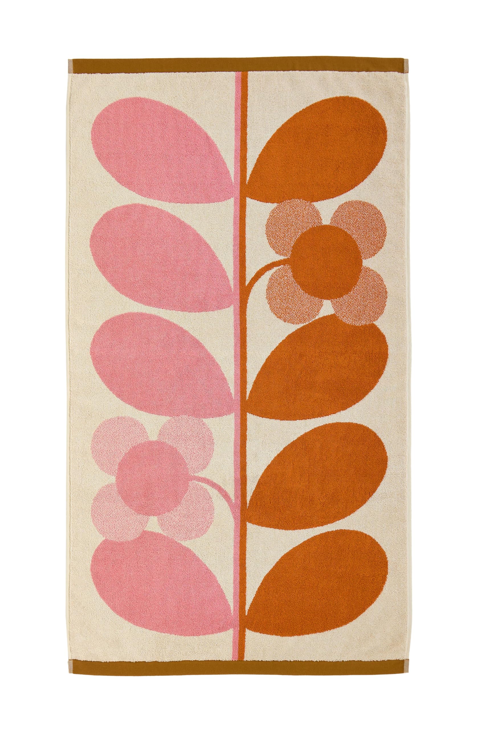 Orla Kiely Blush Bathroom Towel Stem Bloom Duo - Bath Towel, 70X125cm