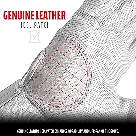 Franklin Sports MLB Batting Gloves - 2nd Skinz Youth Batting Gloves - Baseball + Softball Gear - Kids White Pair - Youth Small