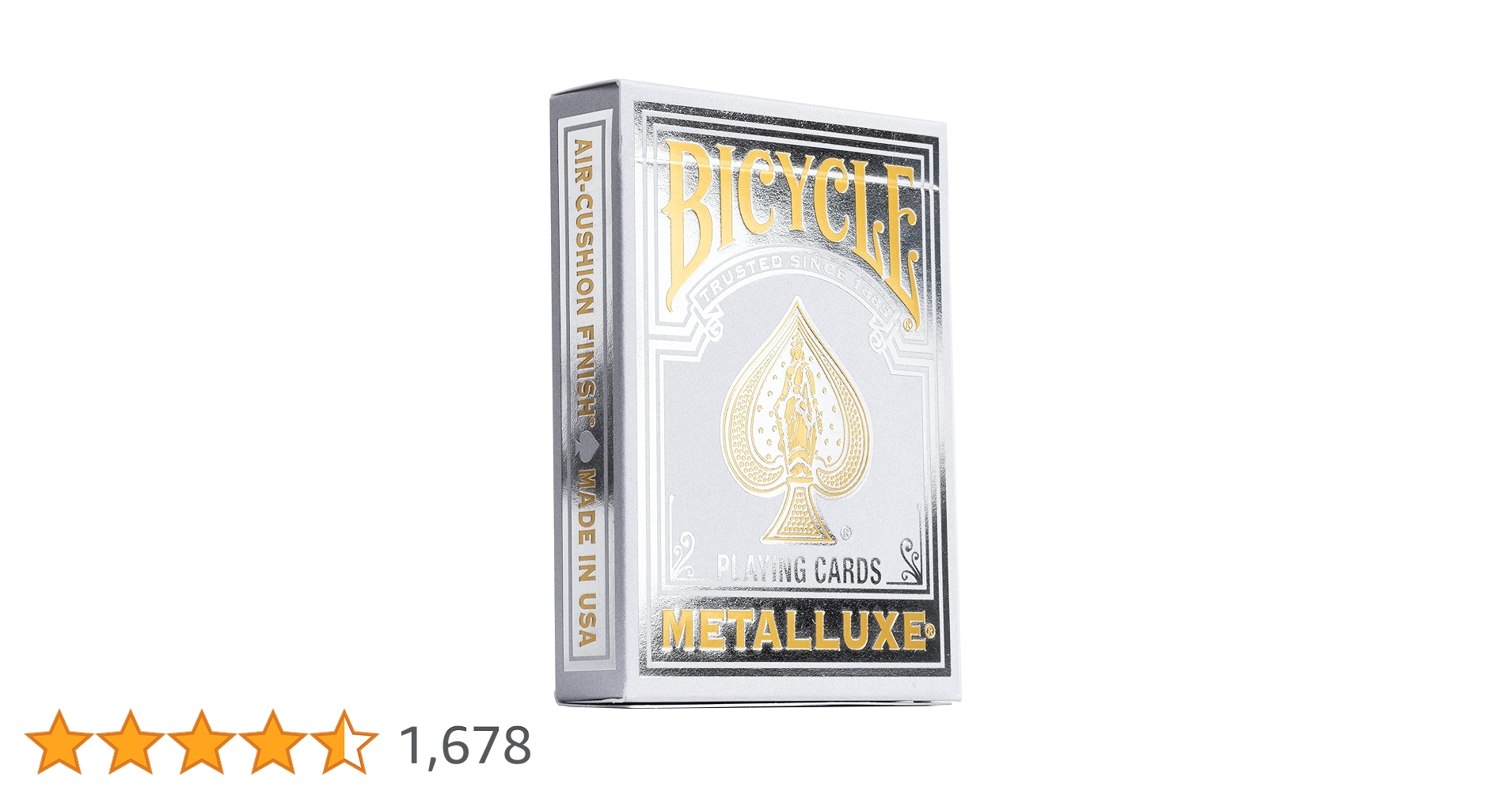 Amazon.co.jp: Bicycle Metalluxe シルバー トランプ