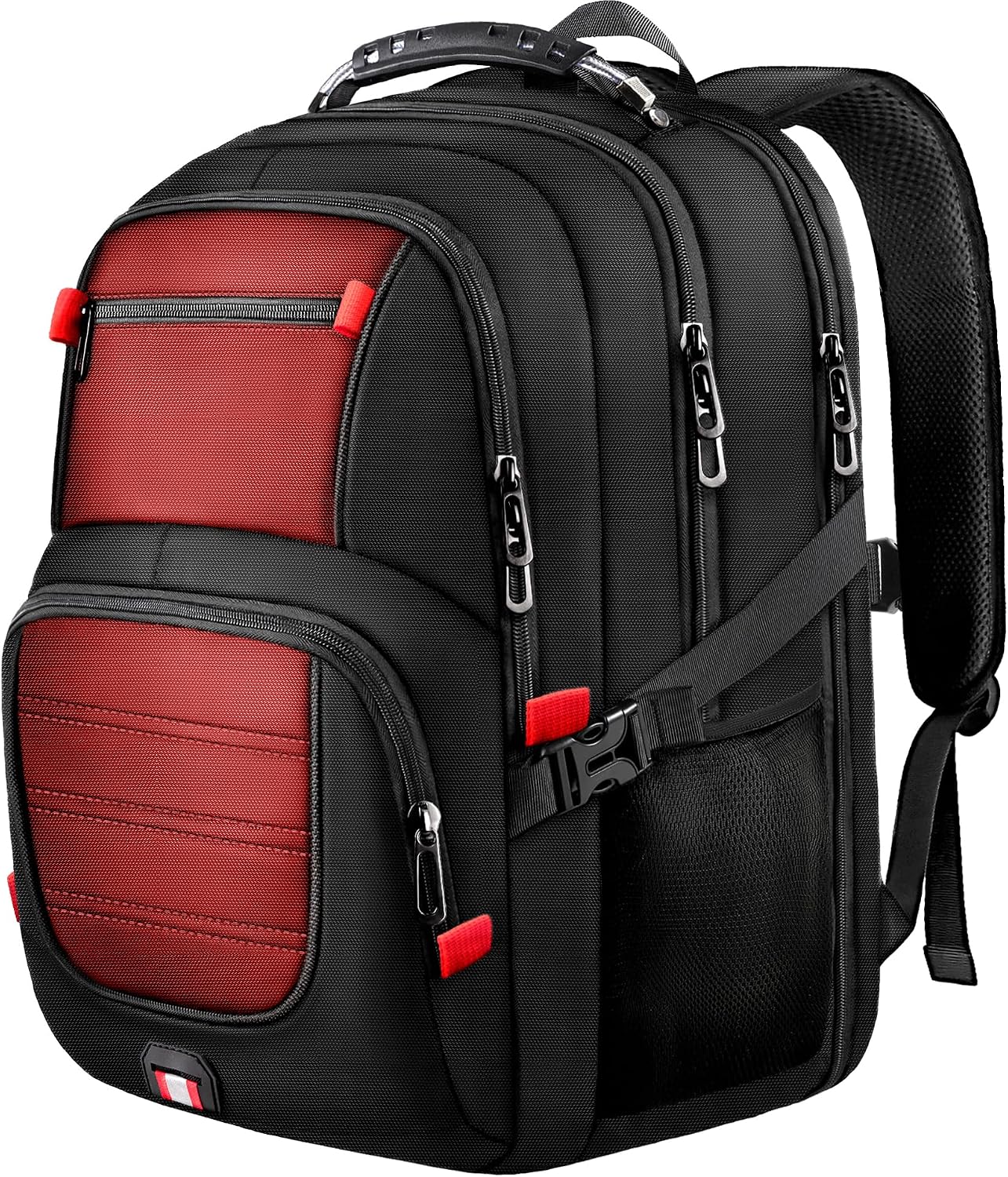 Large Travel Backpack, 17.3" Laptop Backpack, Red