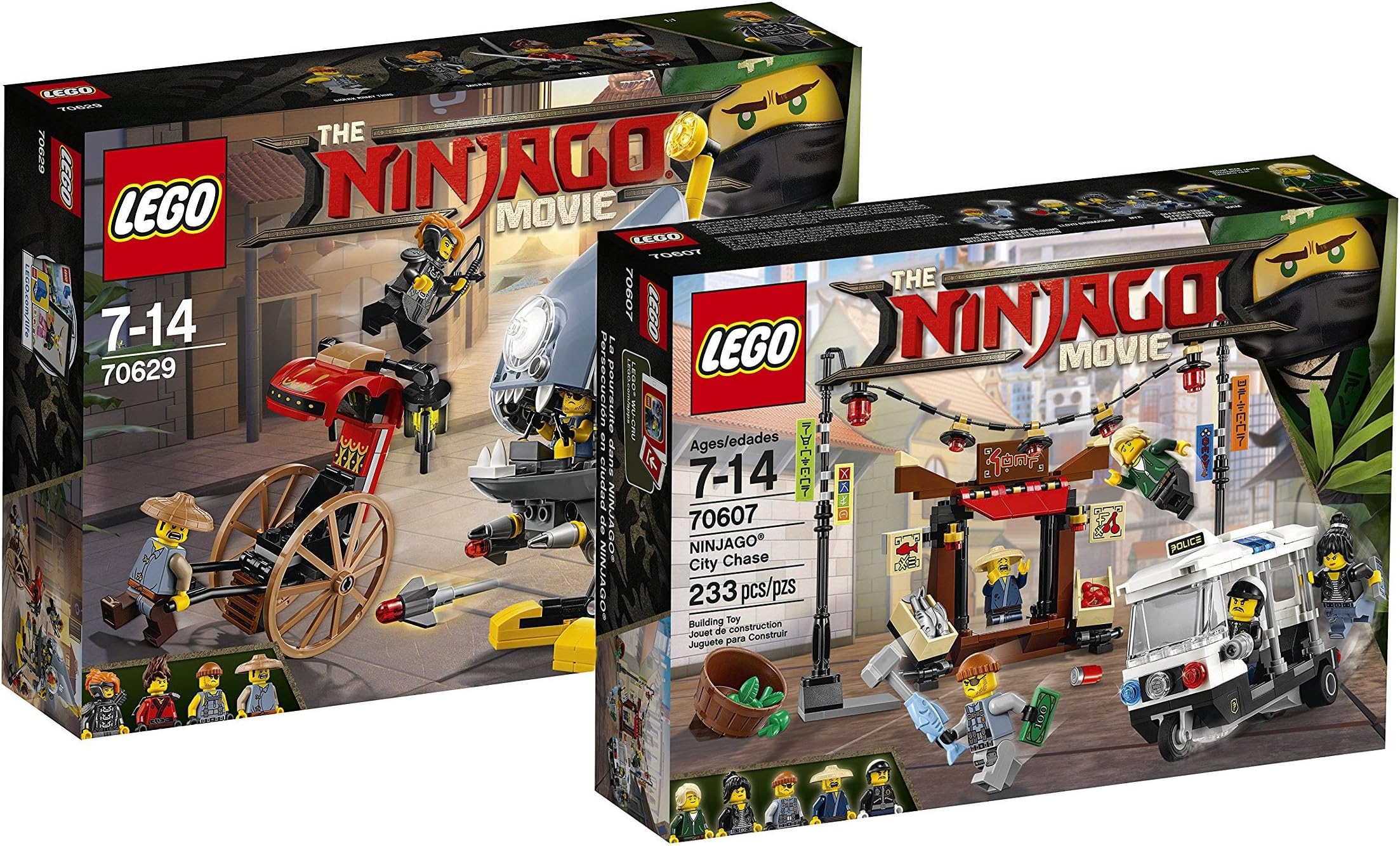 LEGO Ninjago The Movie 70629 – Piranha Attack + Lego Ninjago City Chase 70607
