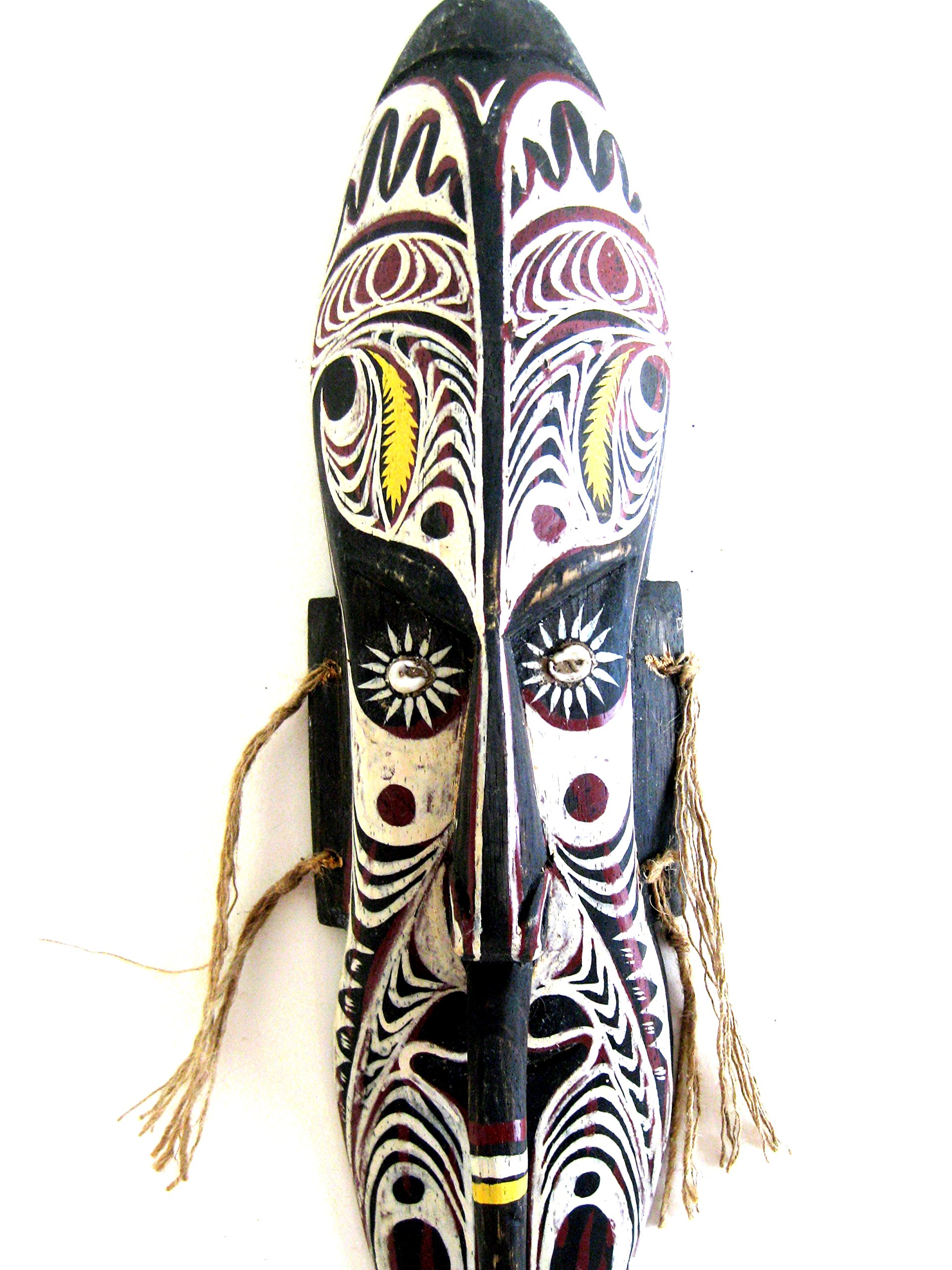 OMA African Mask Wall Hanging Decor World Peace Blessing Peace Pipe Tribal Tiki Wall Art Home Decor