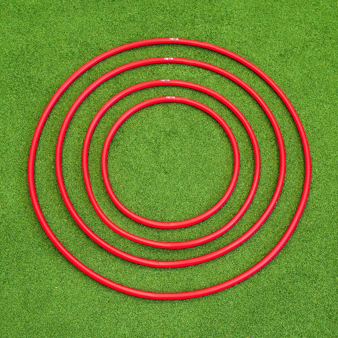 METIS Hula Hoops | Pack of 6 or 12 | Fitness, Exercise, Gymnastics, Kids, Adults, Dog Agility [Available in 4 Sizes]
