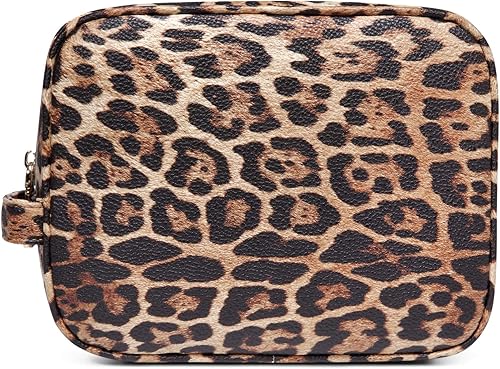 Miniatura 6 de Daisy Rose Neceser cosmético  Bolso de viaje de cuero vegano PU, Leopardo, Neceser