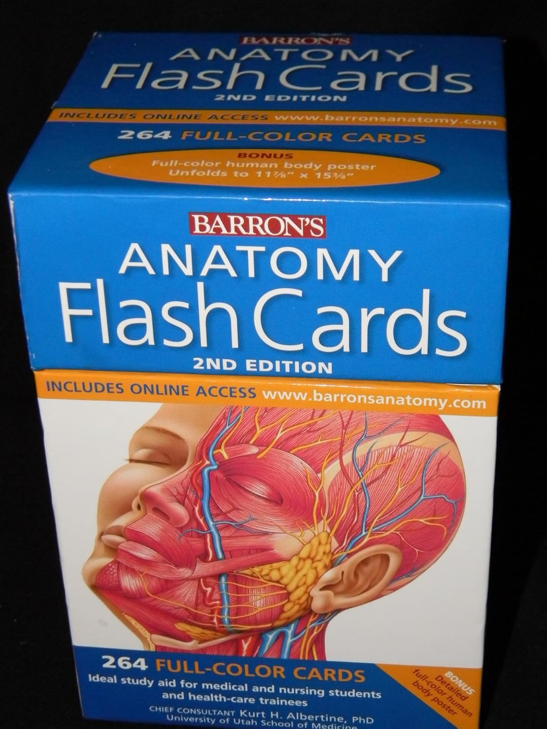 Barron's Anatomy Flash Cards, 2nd Edition 9780764161599 Medicine
