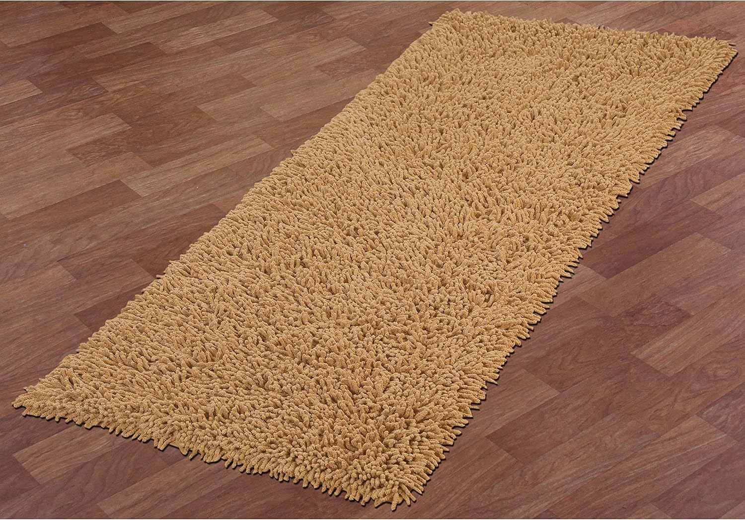 Tan 21x34" Shagadelic Chenille Twist Rug- Shag