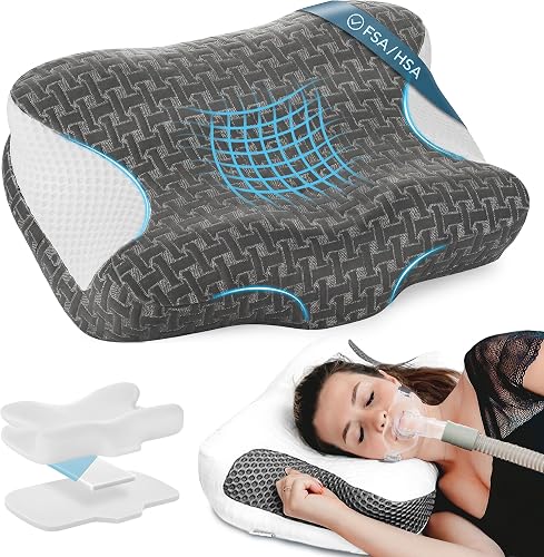 Elviros CPAP Pillow HSA/FSA for Side Back and Stomach Sleepers
