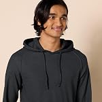 Amazon Marque - Goodthreads Men's Long-Sleeve Slub Thermal Pullover Hoodie, Heather Charcoal, XXX-Grand Tall