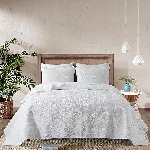 Miniatura 2 de Juego de ropa de cama bohemio con fundas de almohada, colcha ligera y suave, manta acolchada delgada, para todas las estaciones, 3piezas, 90 x