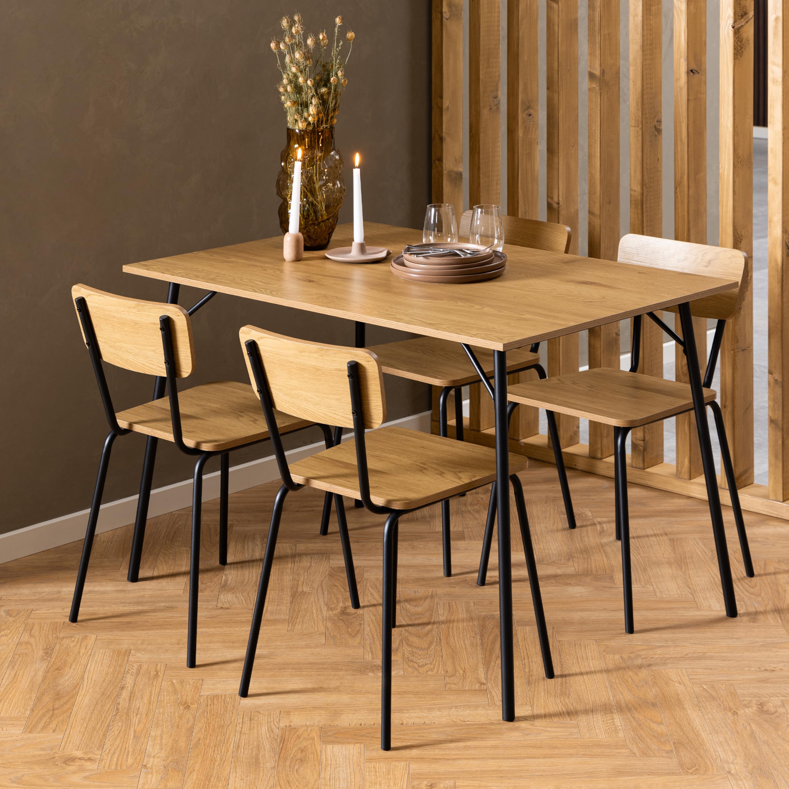 Furniture To Go, Oak, Dining Chair Set of 2 - Image 4