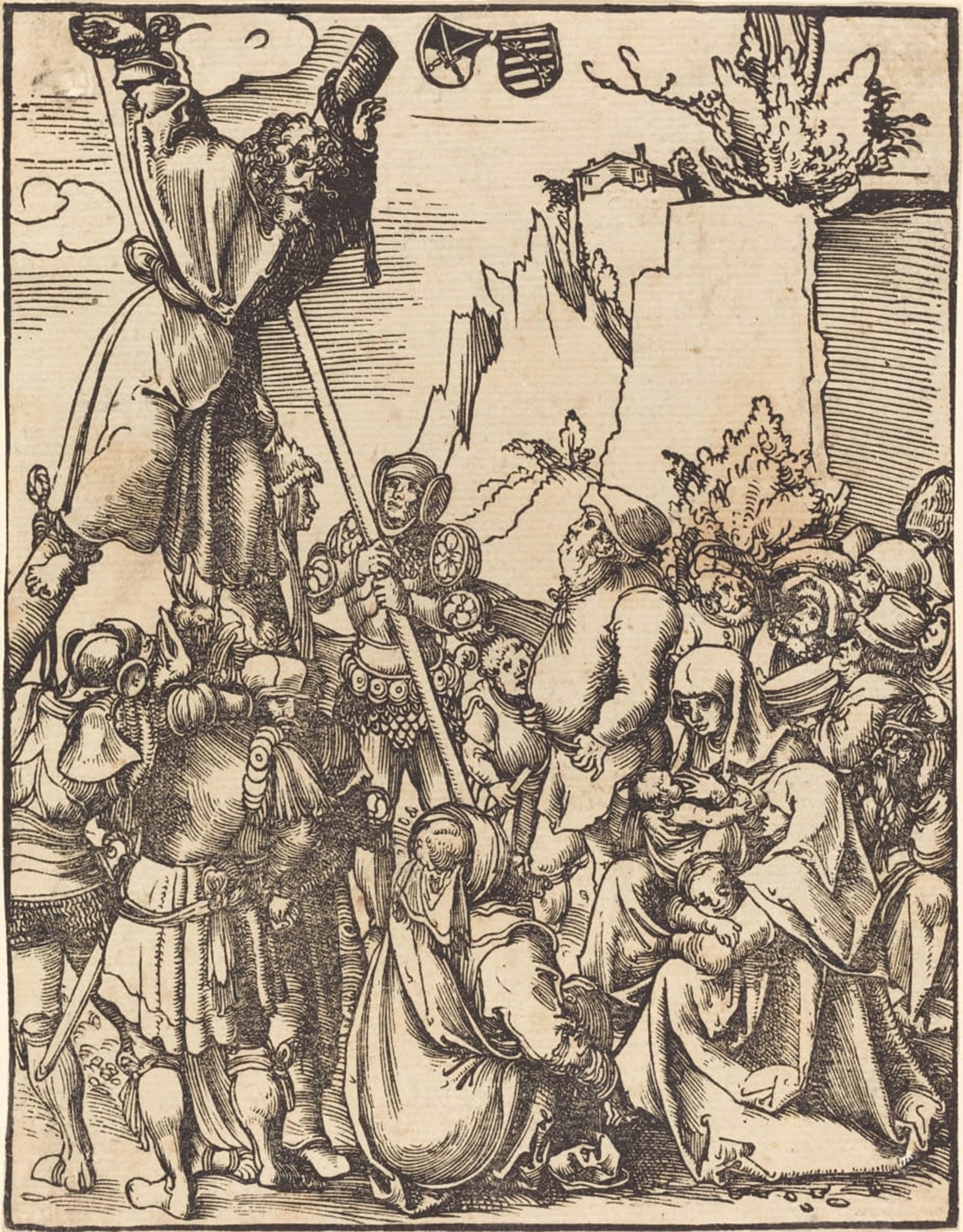 SERENDIPITP Abstract Painting Mural Print Picture Wall Decor Painting Saint Andrew by Lucas Cranach the Elder Vintage Wall Artwork for Home Decor 60x90cm