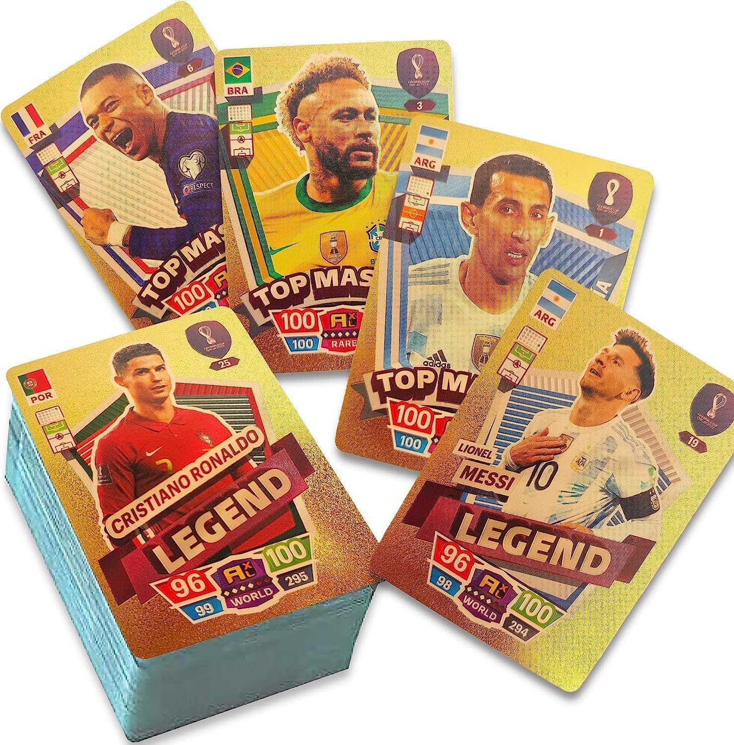 Birthday Gifts,55 Pcs Football Cards, UEFA Champions League Football Trading Card, Football Cards Champions League, Premier League Football Cards, Soccer Star Collection Card Original