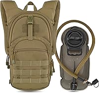 Vista 1 de MARCHWAY Tactical Molle Hydration Pack with 2.5L TPU Water Bladder, Low-Profile Organized Military Backpack for Hiking, Cycling, Backpacking