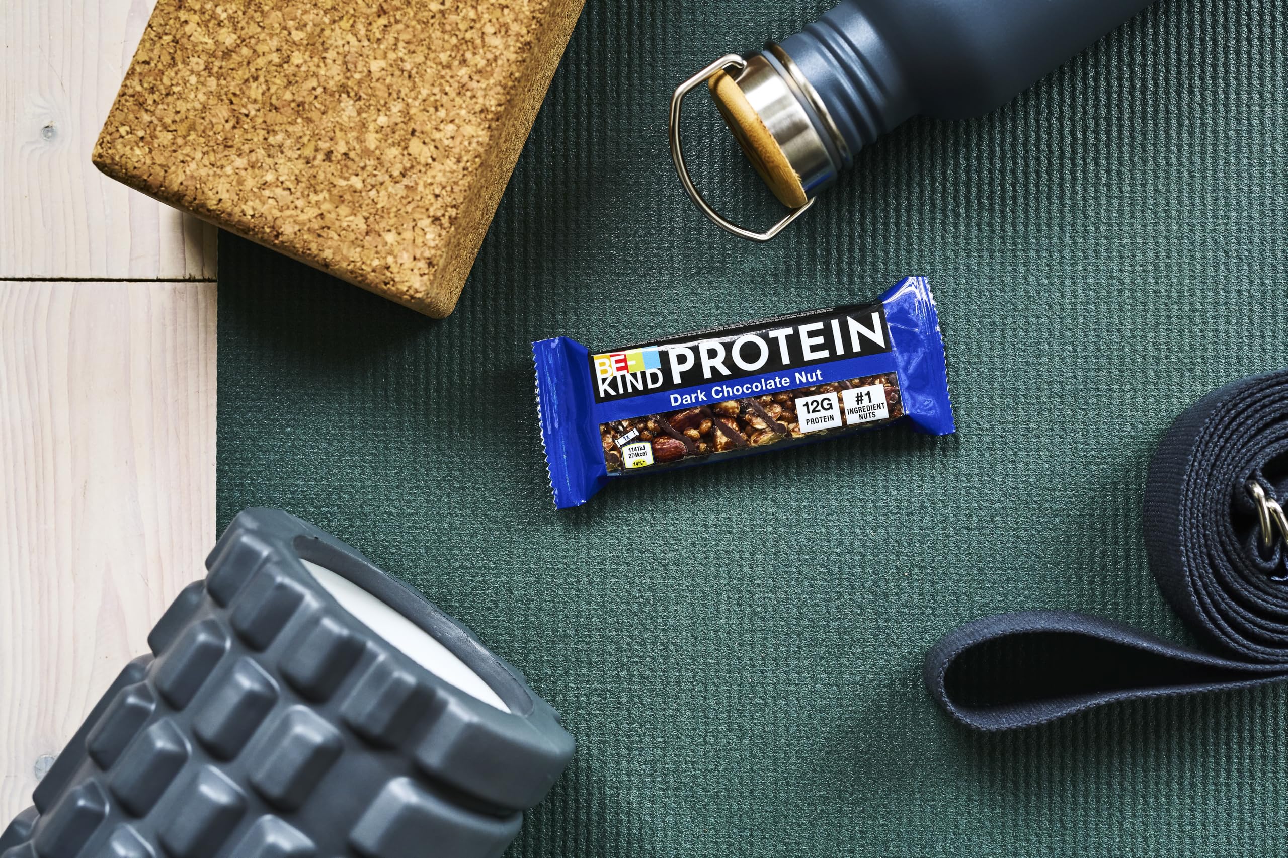 BE-KIND Protein-Riegel, glutenfreier Snack-Riegel, Dark Chocolate Nut, hoher Ballaststoffgehalt, Proteinquelle, ohne künstliche Farb-, Aroma- oder Konservierungsstoffe, 12 x 50g