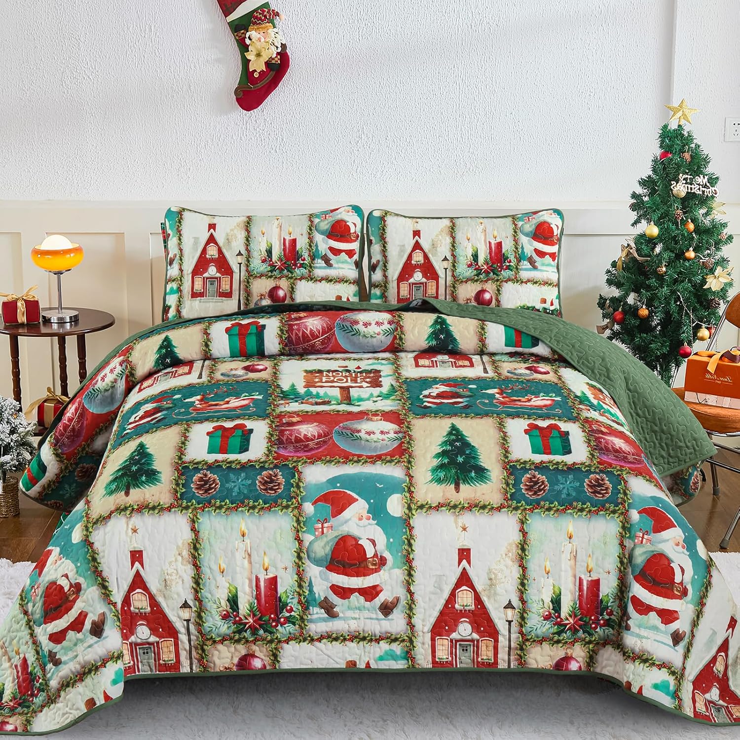 WONGS BEDDING Karácsonyi Ágytakaró Szett