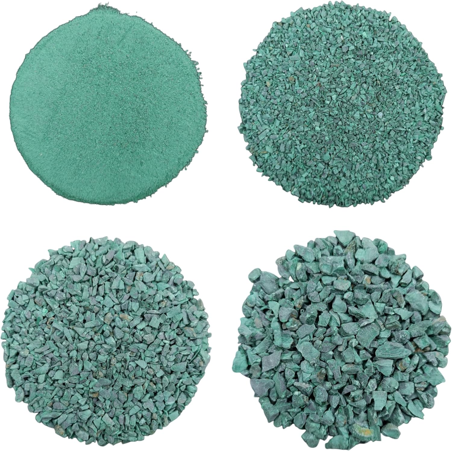 Natural Crushed Green Malachite Coarse Gemstone Powder – Healing Stone Dust Powder for Jewelry Making, Woodwork, Resin Art, Inlay Stone Powder (All Size)