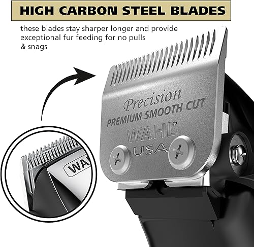 Miniatura 3 de Wahl USA Quiet Pro - Cortaúñas para perros con cable para aseo  Kit de aseo eléctrico compacto de alta resistencia para perros, gatos, mascotas,