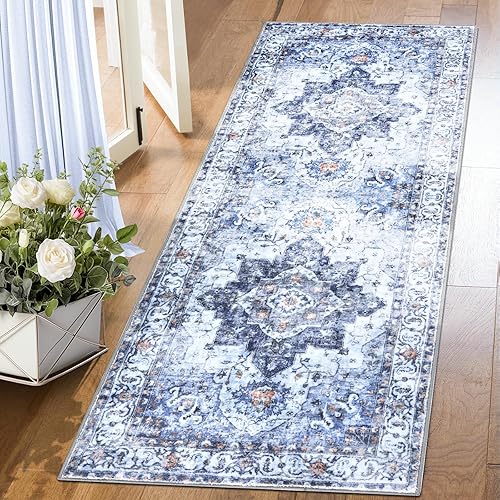 Miniatura 21 de COMSLE Alfombra Runner Bohemia, 2' x 7' Alfombras Lavables para Pasillo de Lana Sintética Pequeña Alfombra de Área de Cocina Alfombra Decorativa