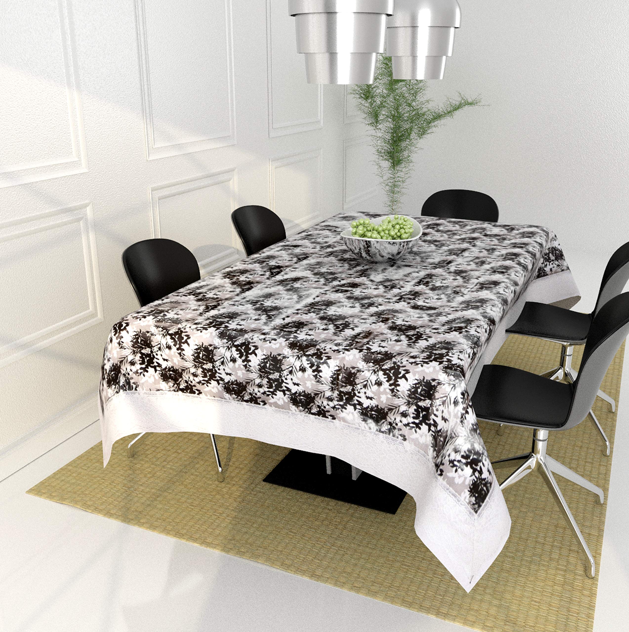 DIZEN Star4 Seater PVC Single Table Covers Black White Printed