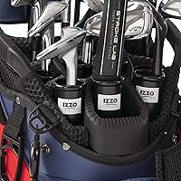 Vista 3 de Izzo Golf Tubo de plástico negro para palos de golf