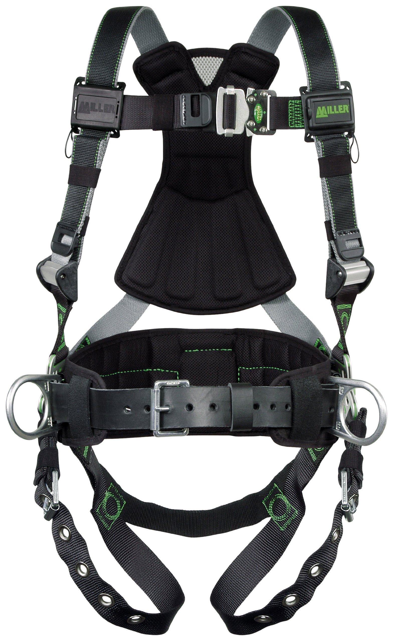 Honeywell Home Miller RDT-TB-BDP/UBK Revolution Harness with Removable Belt, Side D-Rings and Pad, Universal, Black, Large/XL