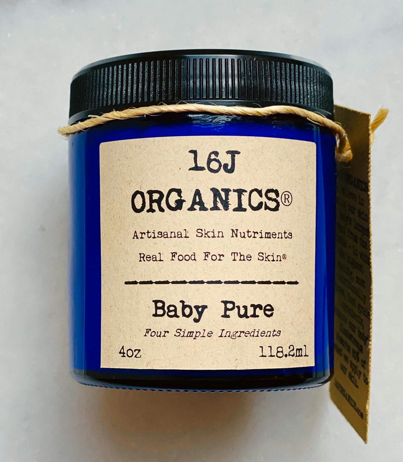 Baby Pure - Body Butter Cream Moisturizer- Delicate Sensitive Skin Healing Relief Therapy Ointment- Handcrafted With Just Four 100% Natural Organic Non-toxic Food-Grade Ingredients