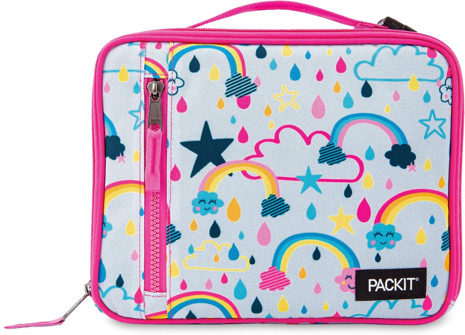 PackIt Freezable Classic Lunch Box (PKO-CB-RNS) Freezable Snack Box (Rainbow Sky)