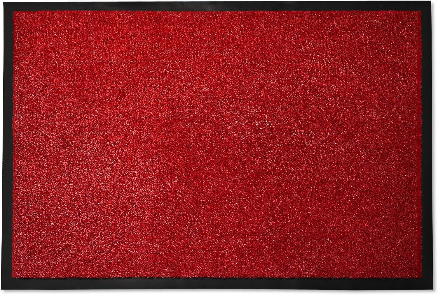 etm Dirt Trapper Door Mat - Highly Absorbent Non Slip Mat | Mono | for Indoor and Outdoor Use | Red - 90 x 150 cm