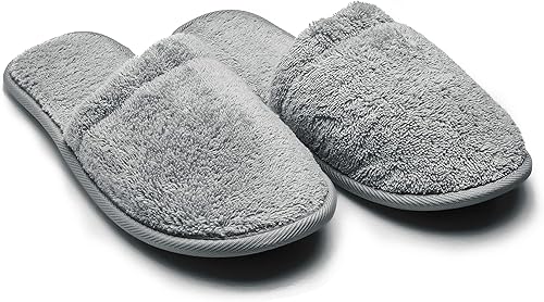 Miniatura 8 de Arus Zapatillas de algodón para hombre de tela de rizo turco para spa y baño