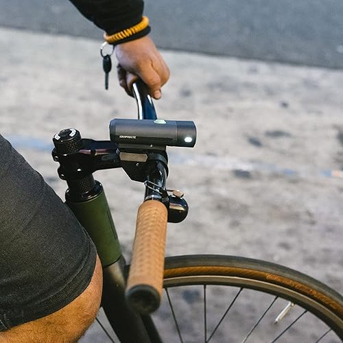 Miniatura 5 de Kryptonite Alley F-650 - Luz LED brillante para bicicleta, faro delantero para bicicleta, recargable por USB, 650 lúmenes, 6 modos de luz, tiempo de