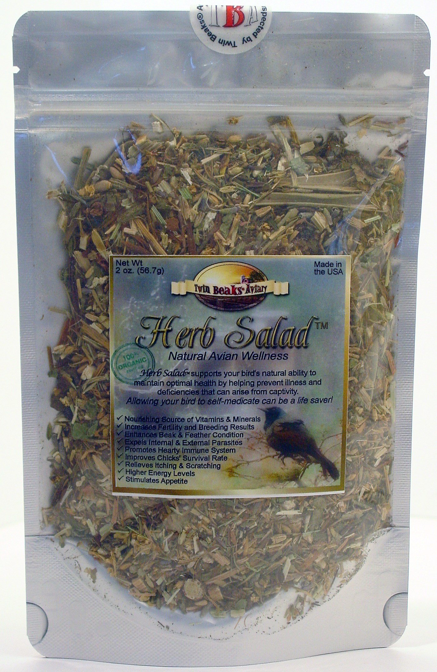 Herb Salad for All Birds (2 Ounce Sample)